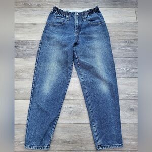 Vintage Calvin Klein high waisted 100% cotton jeans tapered leg stretch waist